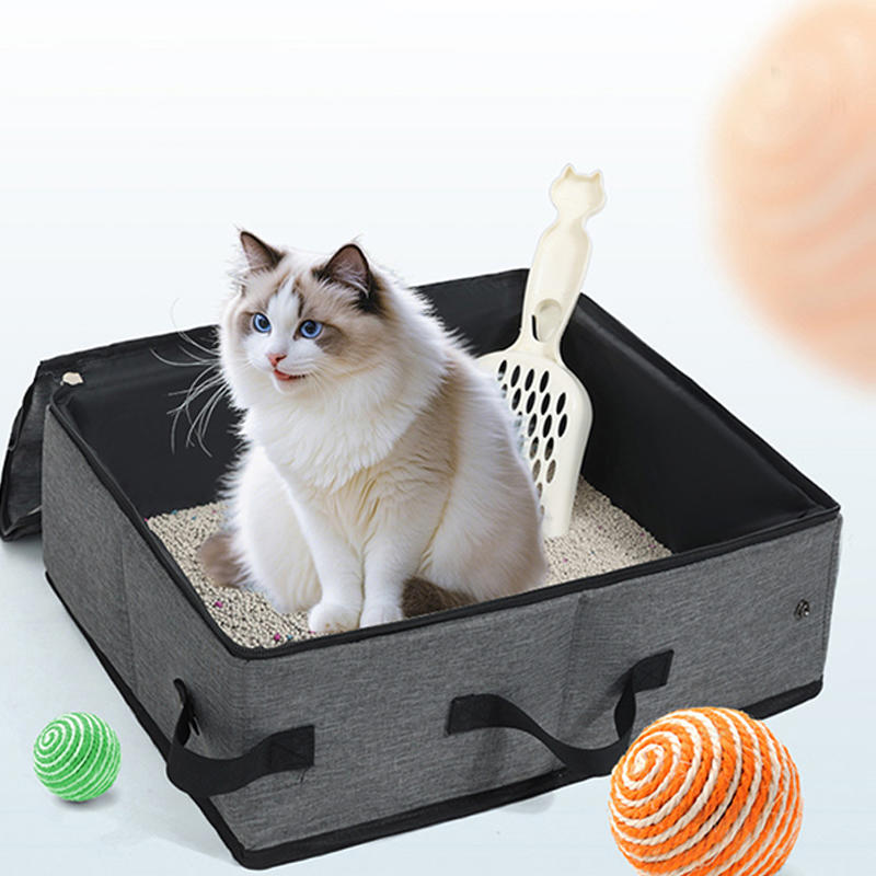 Portable Folding Travel Pet Litter Box Dog Toilet Tray Folding Cat Litter Potty Waterproof Outdoor Foldable Cat Litter Box