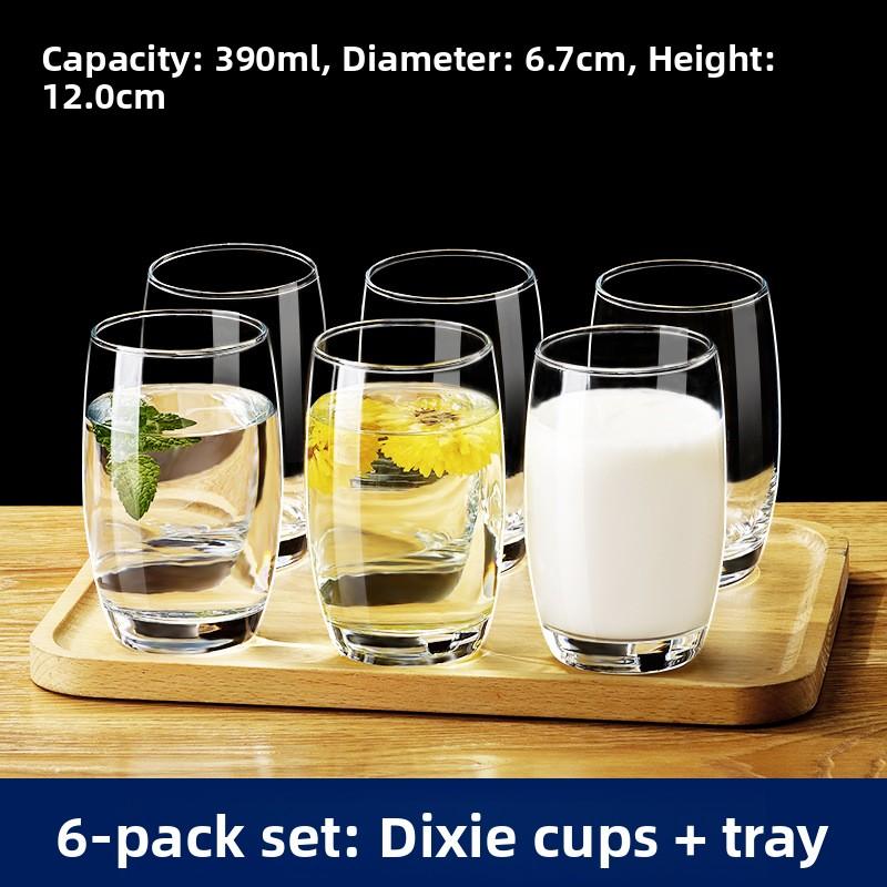 High Temperature Resistant Glass Cup Set for Home Use Guest Drinking Tea Juice Beer White Wine Cup New Model Transparent roun...