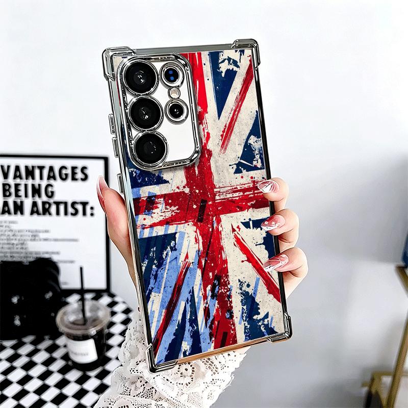 Флаг Великобритании Union Jack Англия Мягкий чехол для телефона для Samsung Galaxy S26 Ultra S25 Edge S24 FE S23 Plus S22 S21 + S20 Покрытие Защита от падения