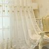 1 шт. LOZUJOJU Элегантная европейская вышитая трехмерная прозрачная штора высотой 260 см, тюль для гостиной, спальни, украшения окон, домашнего декора