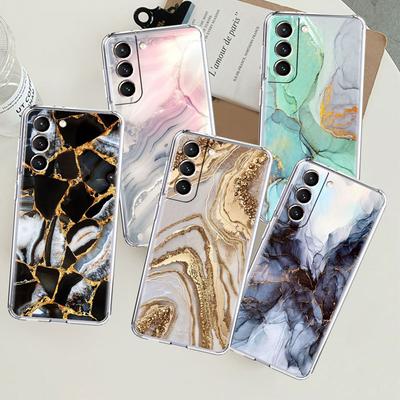 Прозрачный чехол из мрамора для Samsung Galaxy S22 S20 FE S21 S10 S9 Plus Note 20 Ultra 10 Lite Мягкий ТПУ чехол для телефона