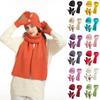Couple  Warm Wool Hat Knitted Plus Velvet Thickened Adult Hat Scarf Gloves Three-piece Set