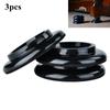 3PCS Black ABS Piano Caster Cups Floor Protectors for Grand Piano with Non-slip & Anti Noise Foam Piano Casters Pad 
