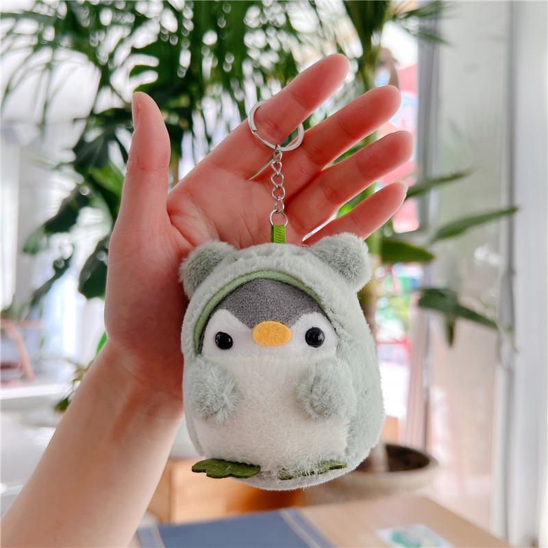 Costume Penguin Doll Cute Change Into A Small Penguin Keychain Plush High-Quality Durable Child-Safe Non-Toxic Toy