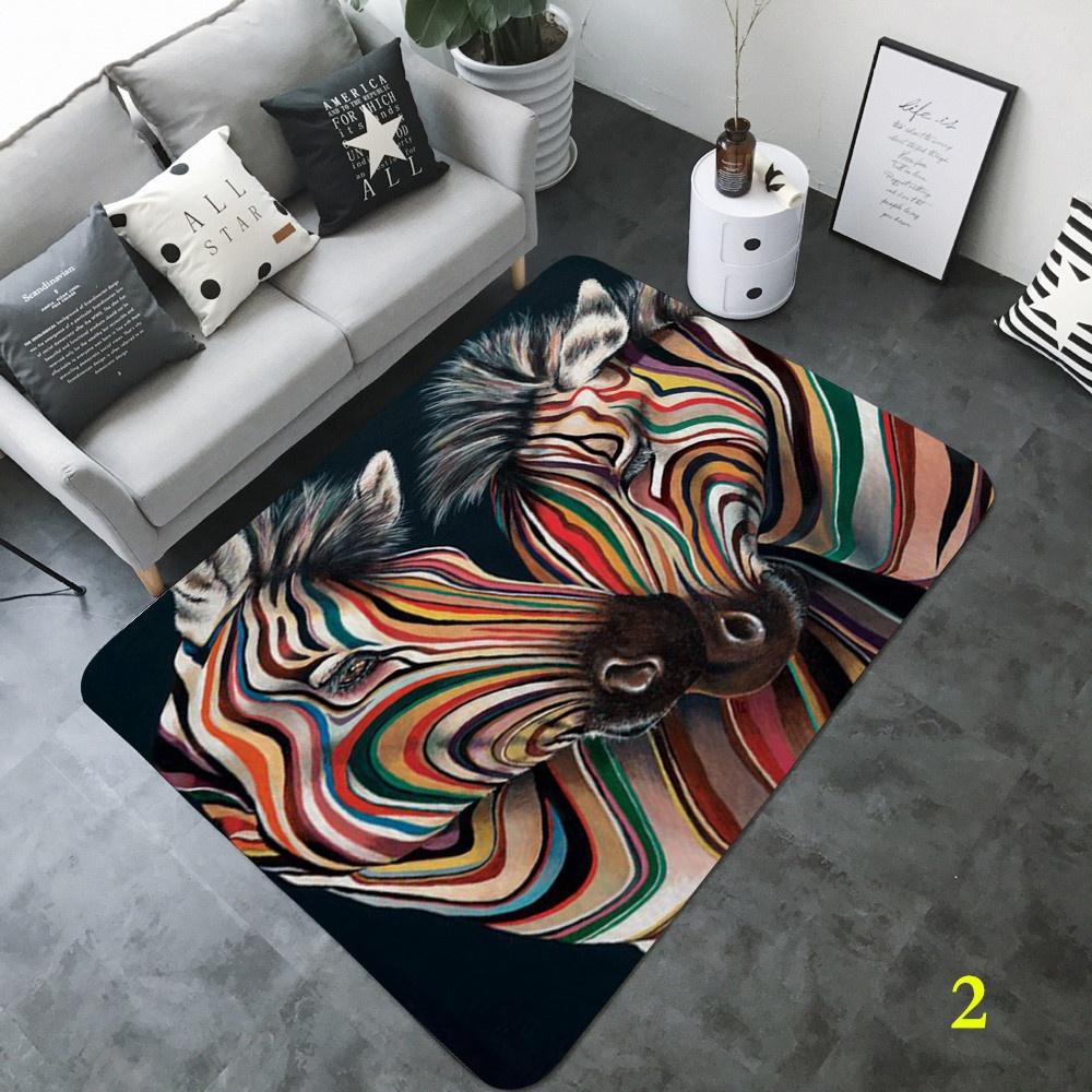 Креативный ковер с черно-белым принтом зебры для гостиной, спальни, мягкие ковры, напольный коврик для ванной комнаты, коврик для двери, домашний декор, ковер большого размера