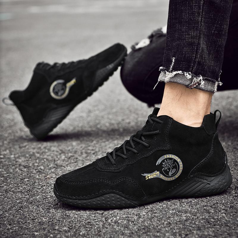 Ботинки из натуральной кожи ручной работы, мужская обувь, удобные ботильоны для мужчин, повседневная обувь, мокасины, мужские зимние ботинки