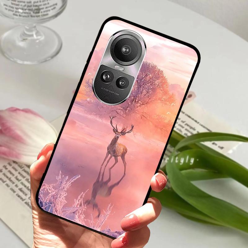 Чехол для Oppo Reno 10 5G CPH2531 Reno10 Ударопрочный Мягкий ТПУ Силиконовый Чехол для Телефона Для Oppo Reno 10 Pro 5G CPH2525 Funda Мультяшный