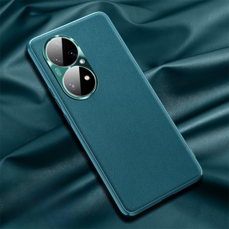 Подходит для HONOR 90Pro Кожаный чехол-книжка для бизнеса, Mate60 Полный пакет Противоударный металлический чехол для объектива
