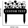 Custom Metal Garden Sign, Street Decor, Bird Yard Art, Personalized Gift