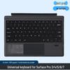 Microsoft Surface Pro Серия Тонкая Легкая Bluetooth Магнитная Клавиатура с Цветной Подсветкой