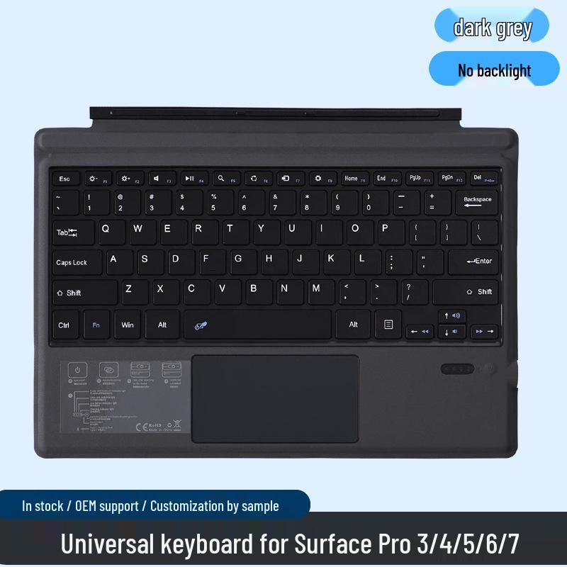 Microsoft Surface Pro Серия Тонкая Легкая Bluetooth Магнитная Клавиатура с Цветной Подсветкой