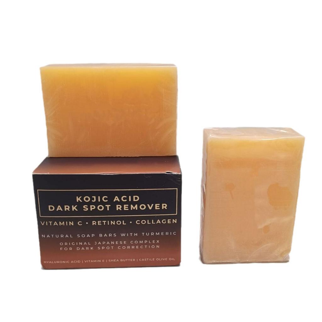 Мыло Kojic Anti-Blemish Soap с ретинолом C, коллагеном, гиалуроновой кислотой E, маслом ши и кастильским оливковым маслом