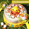 1 Set Bouncing Duck Toy Rotating Turntable Duck Egg Launching Catching Board Game Interactive Toddlers Boys