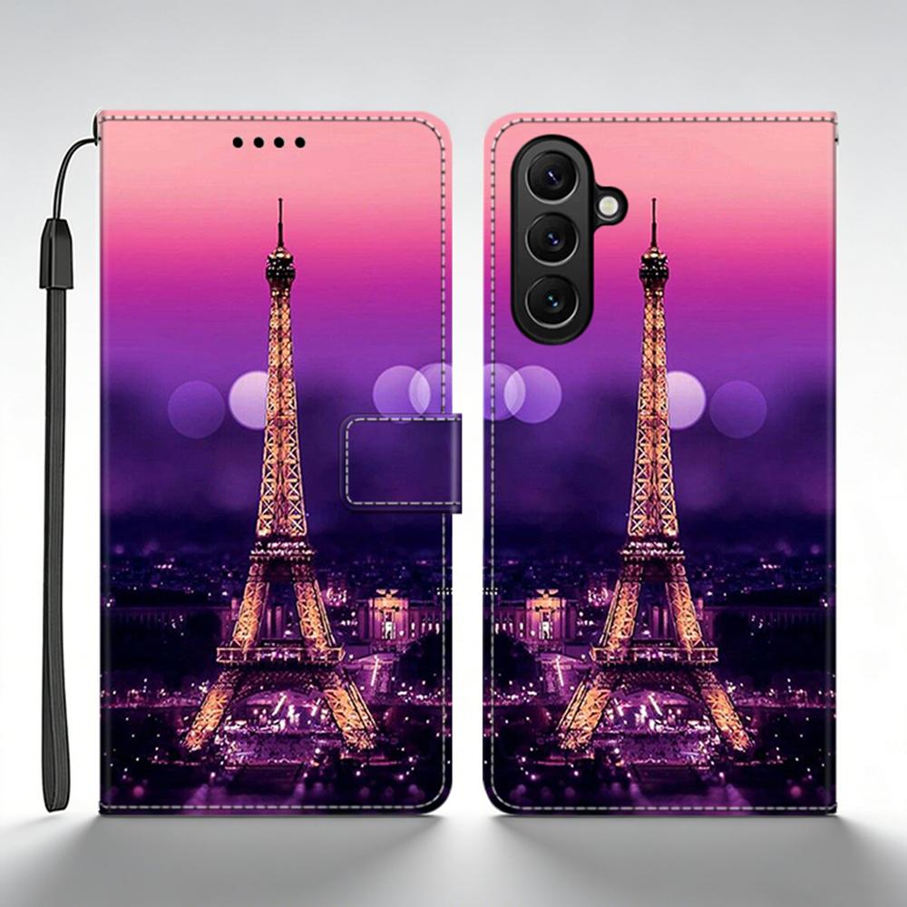 Мультяшный чехол для телефона Samsung Galaxy A55 Чехол A556B A556E Кожаный кошелек Чехлы-книжки для Samsung Galaxy A55 5G Задняя крышка Fundas