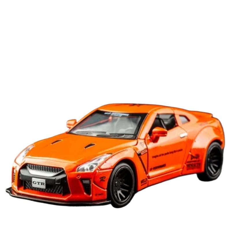1/32 Nissan Skyline Ares GTR R34 R35 Alloy Sports Car Model Diecast Metal Toy Vehicles Car Model Simulation Collection Kids Gift