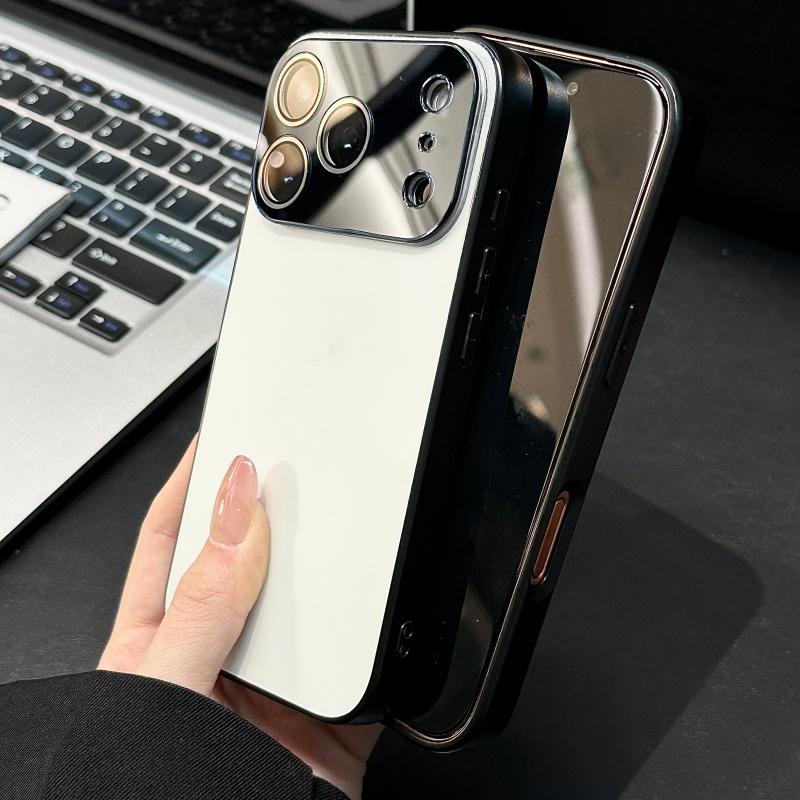 Роскошный прозрачный чехол-окно с кристаллами для iPhone 17 16 15 14 13 Pro Max 16Pro 17Pro Ударопрочный Бронированный Матовый Задний Бампер Прочный Чехол