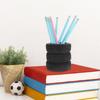 Stationery Storage Tire Shaped Pen Holder Black Stack Box Pencil Holder  School Supplies