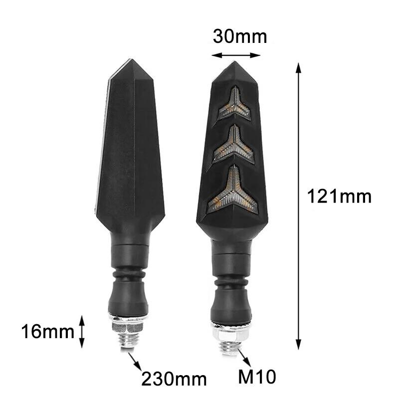 2023 2 шт мотоциклетные светодиодные указатели поворота последовательные желтые ударопрочные светодиодные индикаторы с низким энергопотреблением