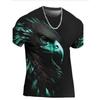 Eagle Men's T-shirt 3D Printed T-shirt Animal Pattern Short Sleeved Top Summer Casual Clothing Round Neck Shirt