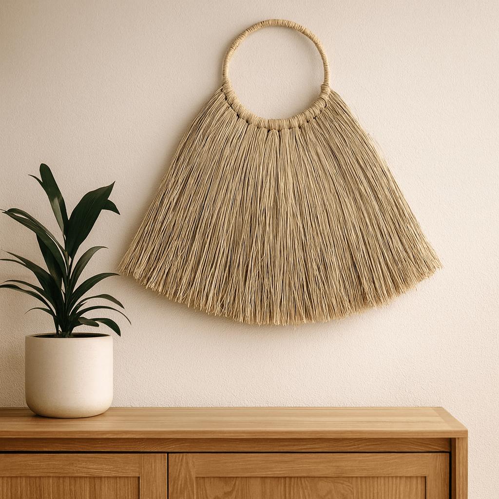Seagrass Fan Wall Decor Large Natural