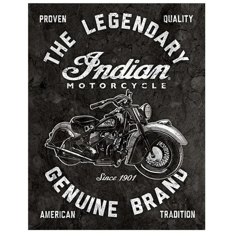 Ретро деревенский стиль металлические жестяные знаки мотоцикл легенды никогда не умирают винтажный постер табличка настенное искусство в комнате гараж бар кафе настенный декор