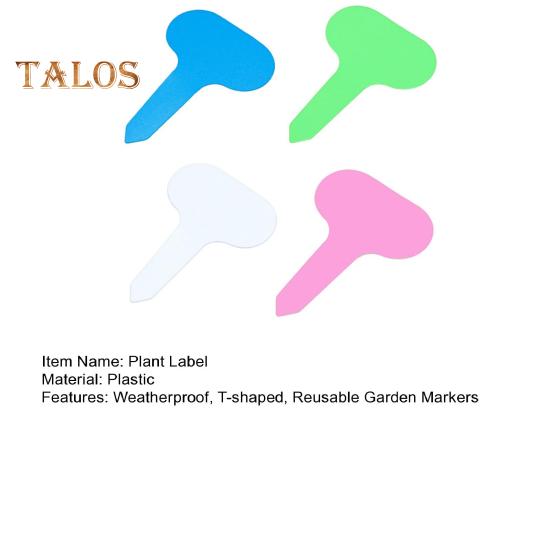100 шт. этикеток для растений T-образной формы, водонепроницаемые маркеры для растений, многоразовые бирки для идентификации растений, маркер для питомника, знаки для рассады цветов, сорта