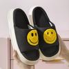 Fashion Fashion Platform Linen Slippers Women Cute Cartoon Pattern Linen Slides Woman Spring Autumn Indoor Open Toe Slippers Ladies