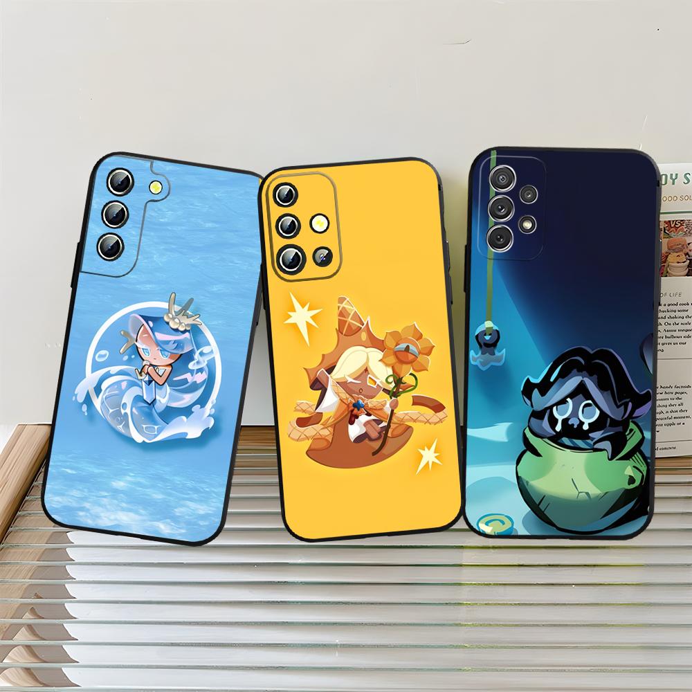 Чехол для телефона C-Cookie Run K-KingdomS Для S25 Samsung S26 S24 Ultra S22 S23 S20 Fe S21 Plus A54 A34 A16 A53 Задняя крышка