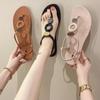Summer Women’s Casual Flat Sandals - Soft, Trendy, Hollow Buckle Beach Sandals