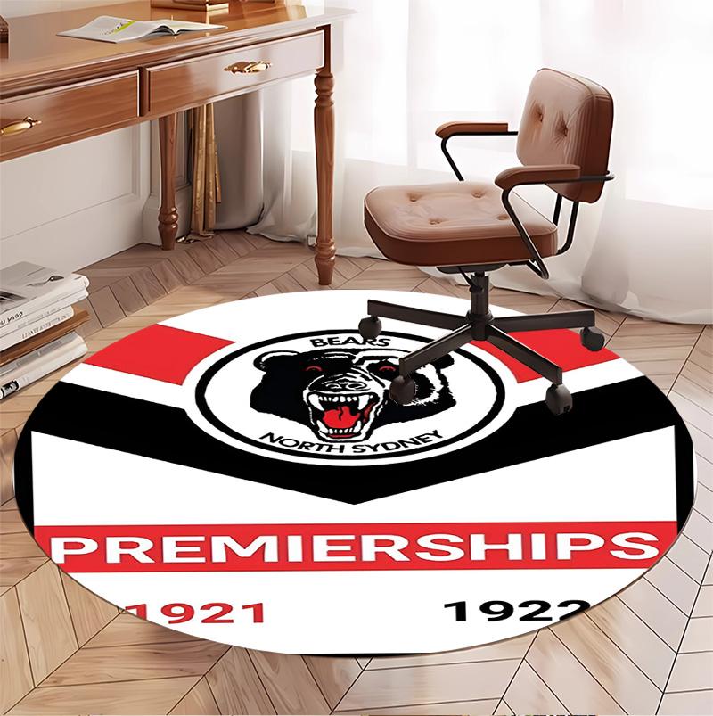Круглый коврик с узором North Sydney Bears, коврик для помещений/улицы, для пикника, игровой комнаты, спальни, офиса, гостиной, ковер для декора дома, подарок на день рождения