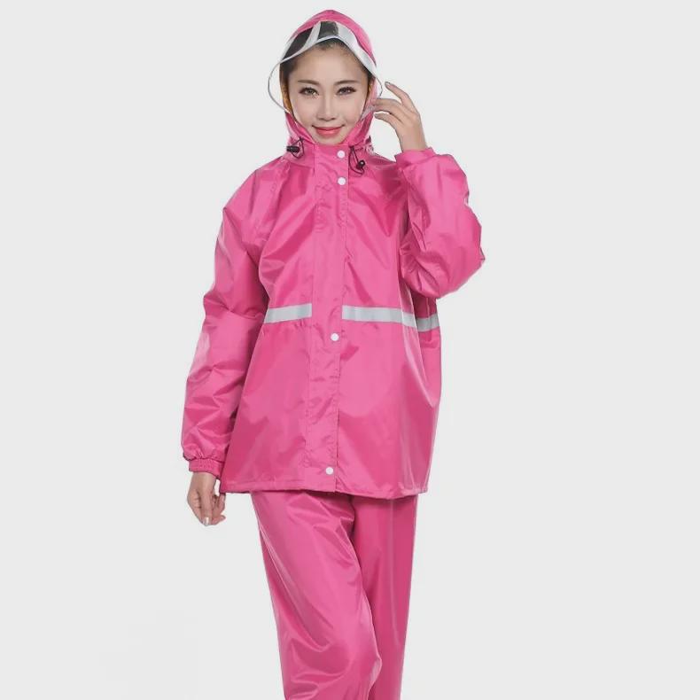 Взрослый мотоциклетный водонепроницаемый светоотражающий дождевик - совместим с электромобилем 