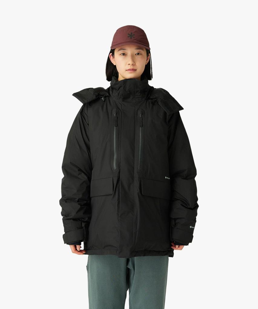 Snow Peak Weatherproof Down Jacket Outerwear Jacket Down Padded BLACK L GORE-TEX JK-25AU006 Men's Women's