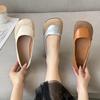 Fashion Retro Shallow Mouth Slip-On Round Toe Women's Shoes 2024 Autumn New Simple Versatile Casual Moccasin Low-top Shoes Zapato Mujer