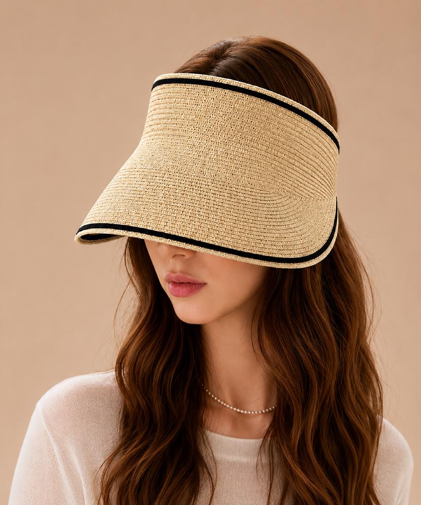 Солнцезащитная кепка-козырек из французской рафии Baseukala (4Colors)