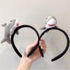 3D Мягкая Плюшевая Кукла Рыба Косплей Повязка на Голову Реквизит для Фотографий Океанская Тематика Мультяшное Животное Обруч для Волос Вечерний Головной Убор