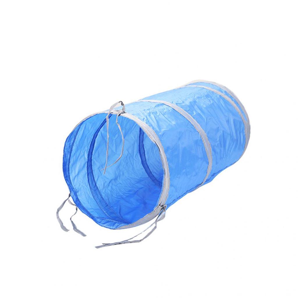 Pet Cat Kitten Tunnel Tube Toy Hide Playing Foldable House Hanging Ball Bell