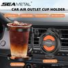 Car Cup Holder For Air Vent Universal Foldable Drink Rack Stand For Water Bottles Anti-Shake Stable Auto Organizer