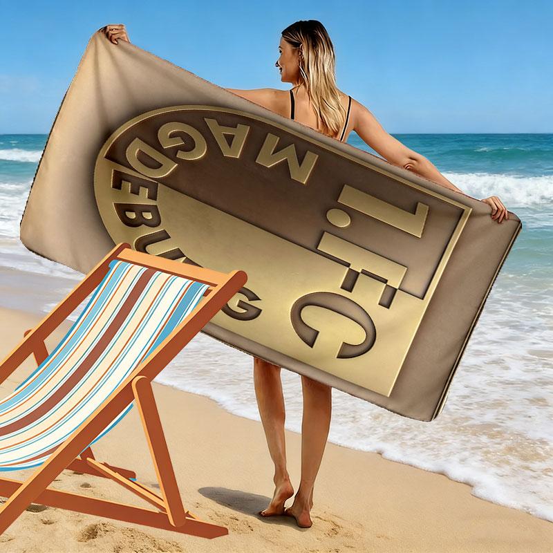 FCM Glory Print Beach Towel, Large Soft Quick Dry Towel for Beach Camping Swimming