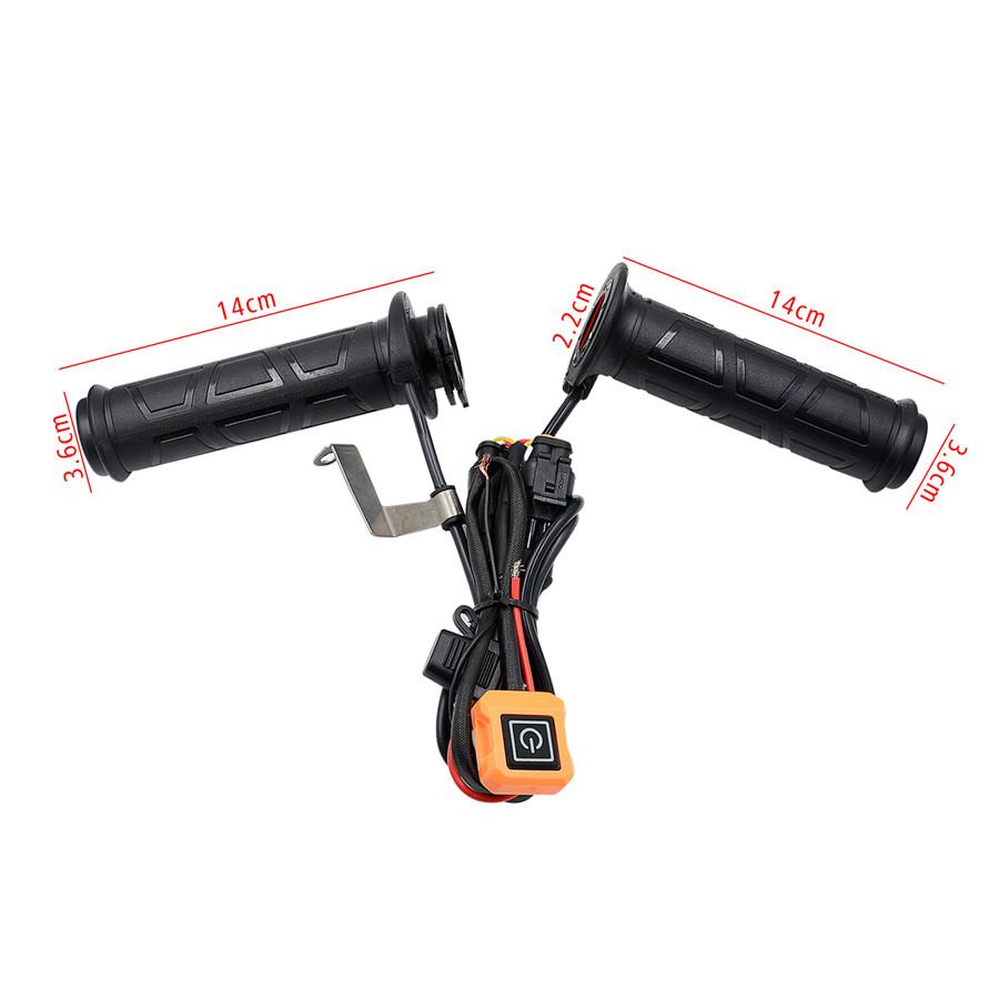 12V Motorcycle 22mm 7/8'' Electric Heat Handlebar 3 Gear Adjustable Temperature