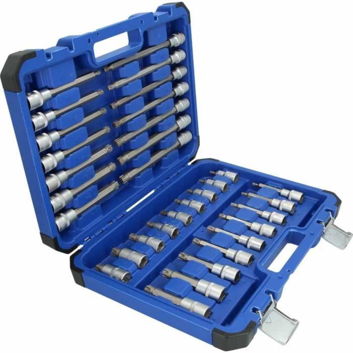 Coffret De Douilles Tournevis 1/2'' RIBE - Brilliant Tools - BT022032 - 32 Pièces - Chrome Vanadium
