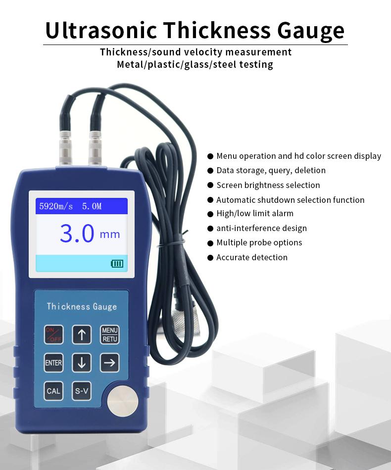 DONGRU DR83S New Generation Portable Digital Ultrasonic Thickness Gauge & Meter with 1 Year Warranty Made in Guangdong China