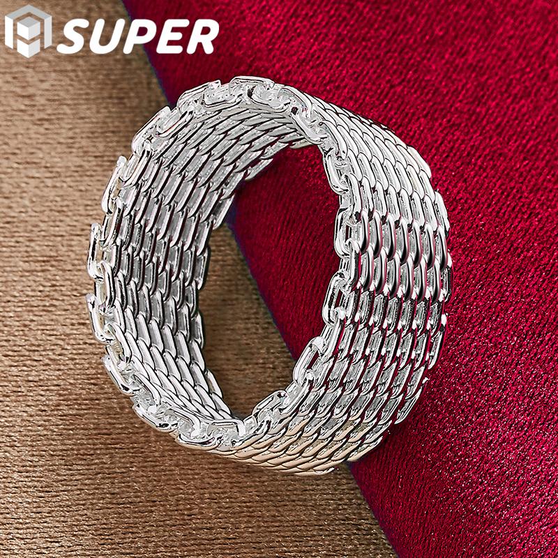 925 Sterling Silver Interwoven Web Ring Jewelry