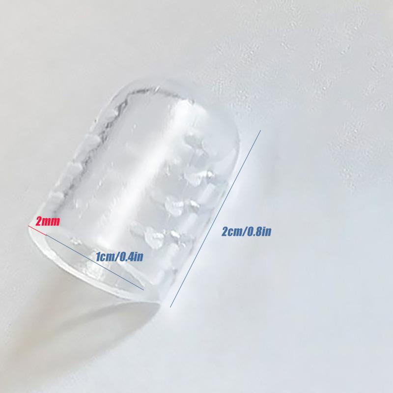 Elasticity Silicone Toe Caps Women Gel Little Toe Tube Protector Anti-Friction Breathable Foot Care Toes Separated Covers