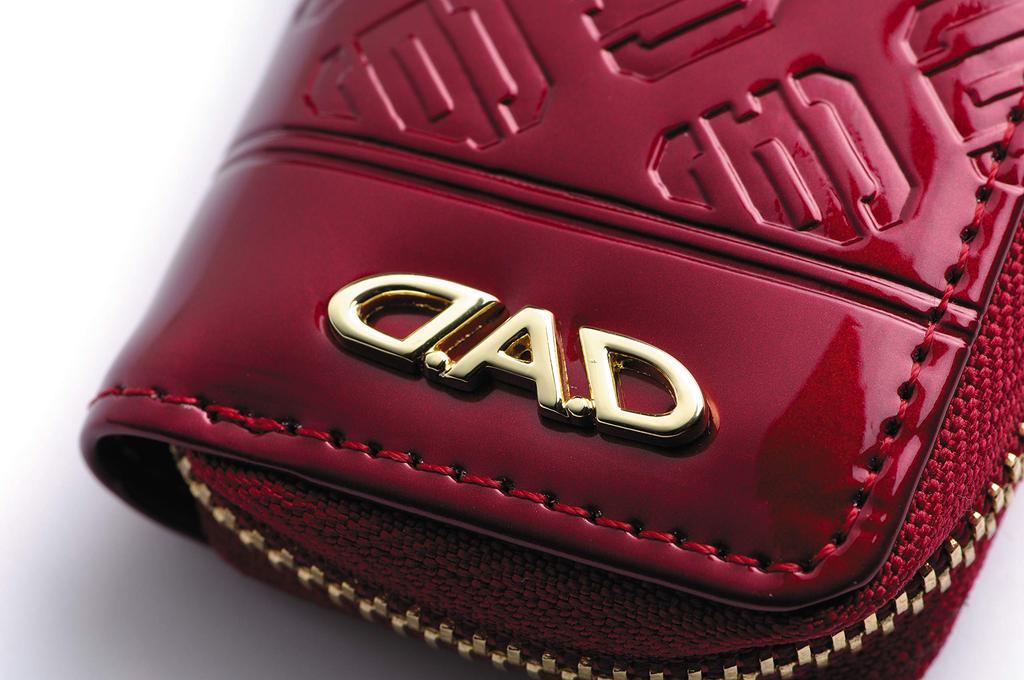 Smart Key Smart Key Case 2 Monogram Leather Enamel Deep G.A.D. [Small Case] Red/Gold HA566-03