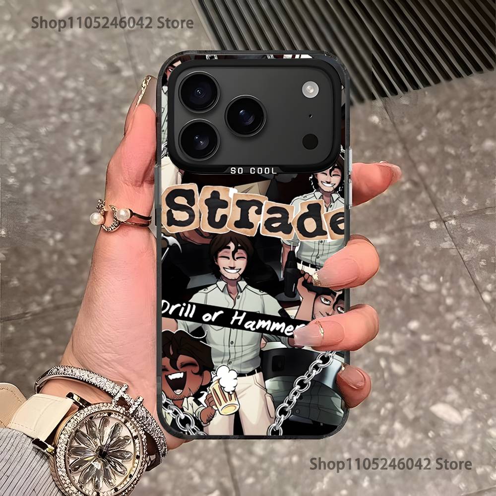 B-BoyfriendS DeathS Для iPhone 17,16,15,14,13,12,11,Pro,MAX,Plus Черный Ударопрочный Конфетный Матовый Чехол