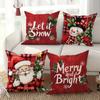 Рождественское украшение наволочка Санта-Клаус Снеговик красная наволочка диванная подушка комплект для комнаты украшение для дома подарок для друзей