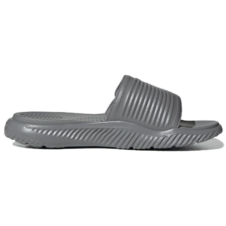 adidas Alphabounce Slide 2.0 Дышащая Резиновая Подошва Нескользящие Шлепанцы-Слайдеры Унисекс Сандалии Серый GY9419
