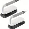 2pcs Scrub Brush, Scrubbing Cleaning Brushes, Heavy Duty Cleaning Brushes with Handle, for Shower, Bathroom
