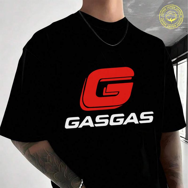 Men Clothing Of Motorcycles GasGas Moto Moto T-Shirt Cotton Short Sleeve Summer Men Tees