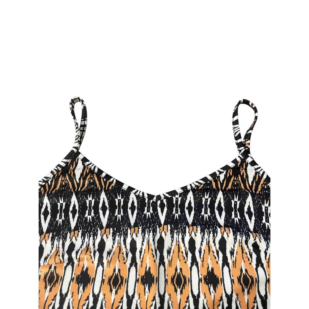 Women Summer Casual Loose Sleeveless Spaghetti Strap Beach Maxi Long Dress with Pockets